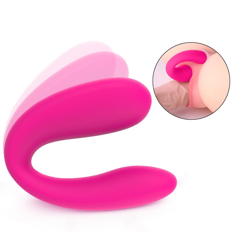 Rechargeable Waterproof Couple Massage VIbrator for Clitoral G-Spot Stimulation