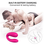 Rechargeable Waterproof Couple Massage VIbrator for Clitoral G-Spot Stimulation