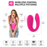 Rechargeable Waterproof Couple Massage VIbrator for Clitoral G-Spot Stimulation