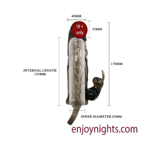 6 INCH BRAVEMAN REUSABLE CONDOM SLEEVE