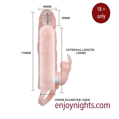 6 Inch Brave Man Reusable Sleeve Condom