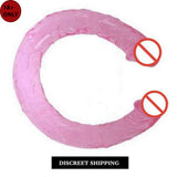 Double dong both Side G spot soft silicon massager for female 1 ps