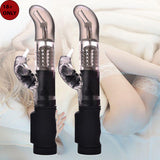RABBIT VIBRATOR DARK BLACK COLOUR FOR G SPOT CLITORIS FEMALE BODY MASSAGER.