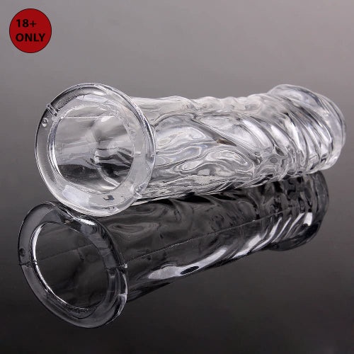 Long Crystal Transparent Reusable Condom
